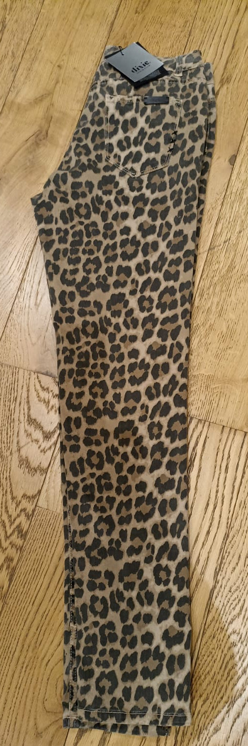 DIXIE PANTALONE MACULATO ANIMALIER