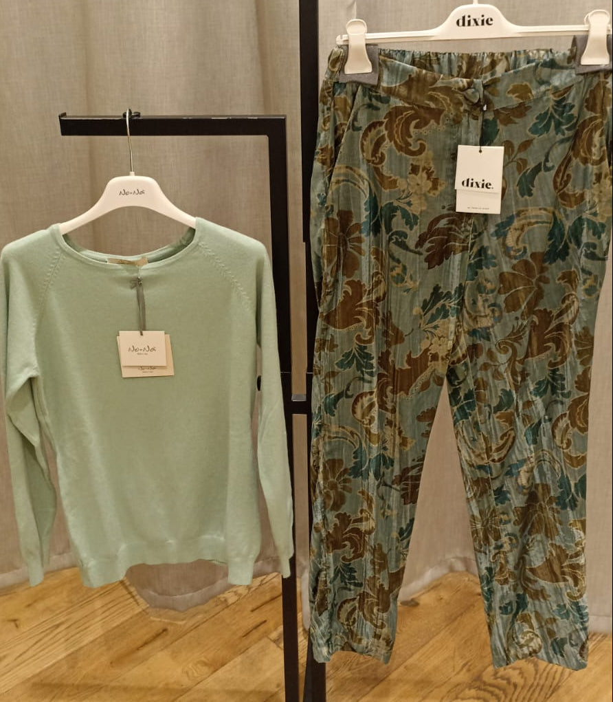 DIXIE PANTALONE FIORI