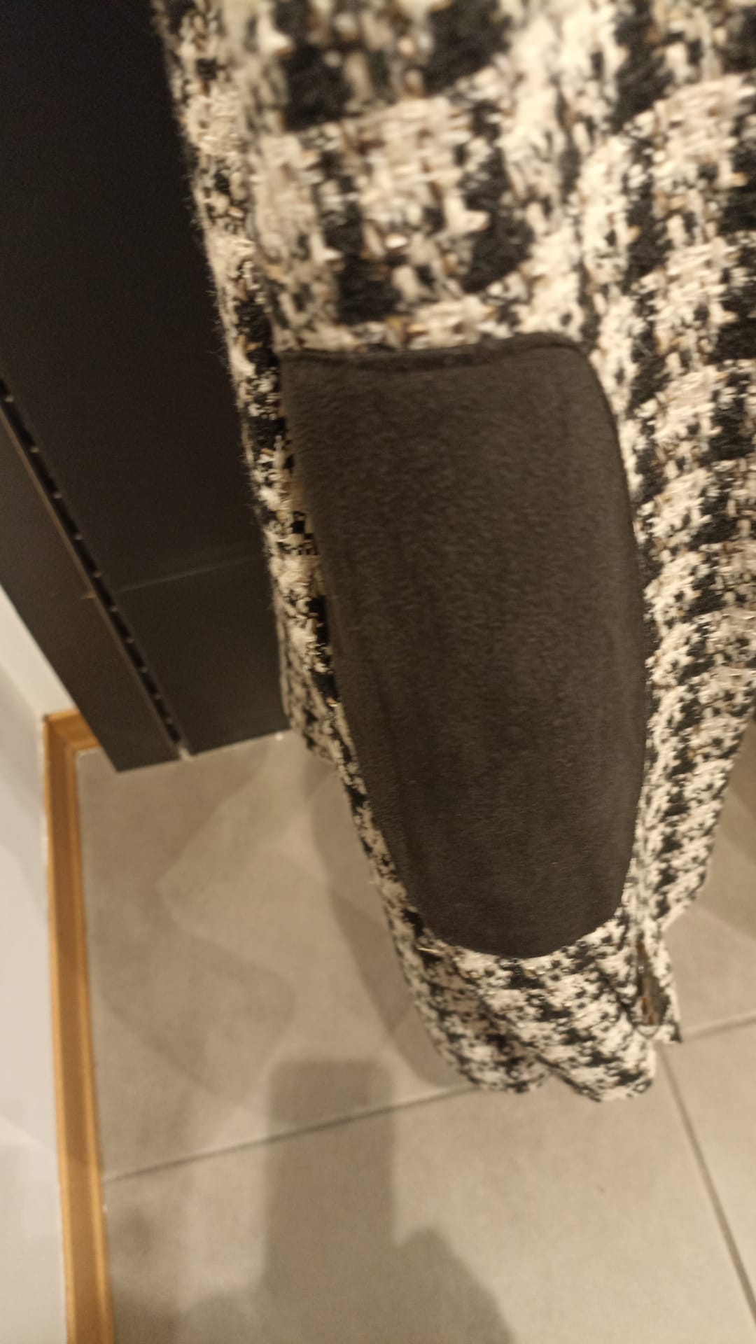 DIXIE GIACCA CON TOPPE BIANCO/NERO