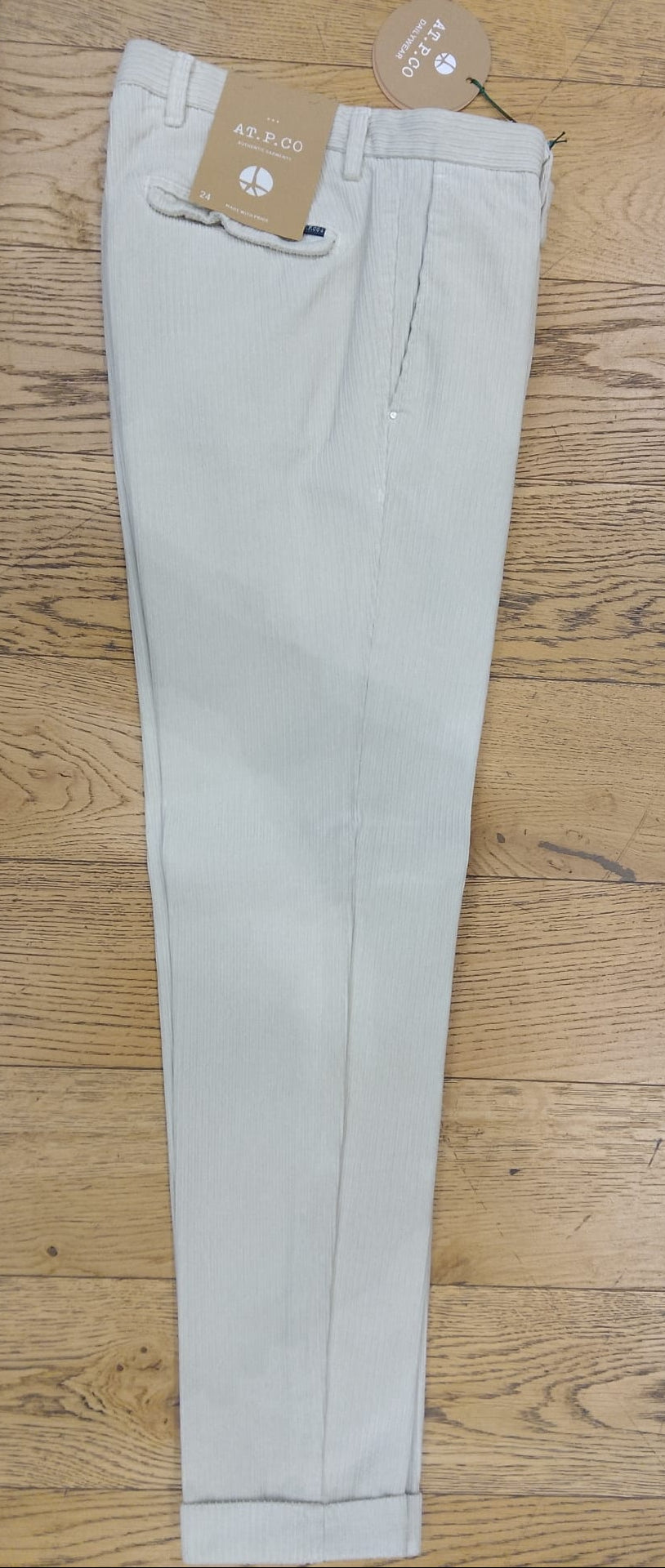 ATPCO PANTALONE BIANCO PANNA