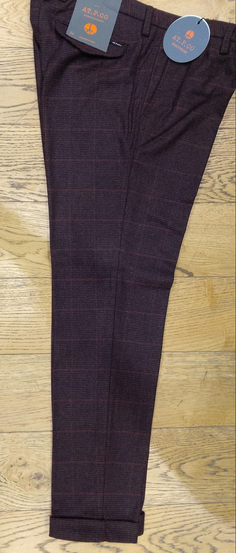 AT.P.CO. PANTALONE QUADRI