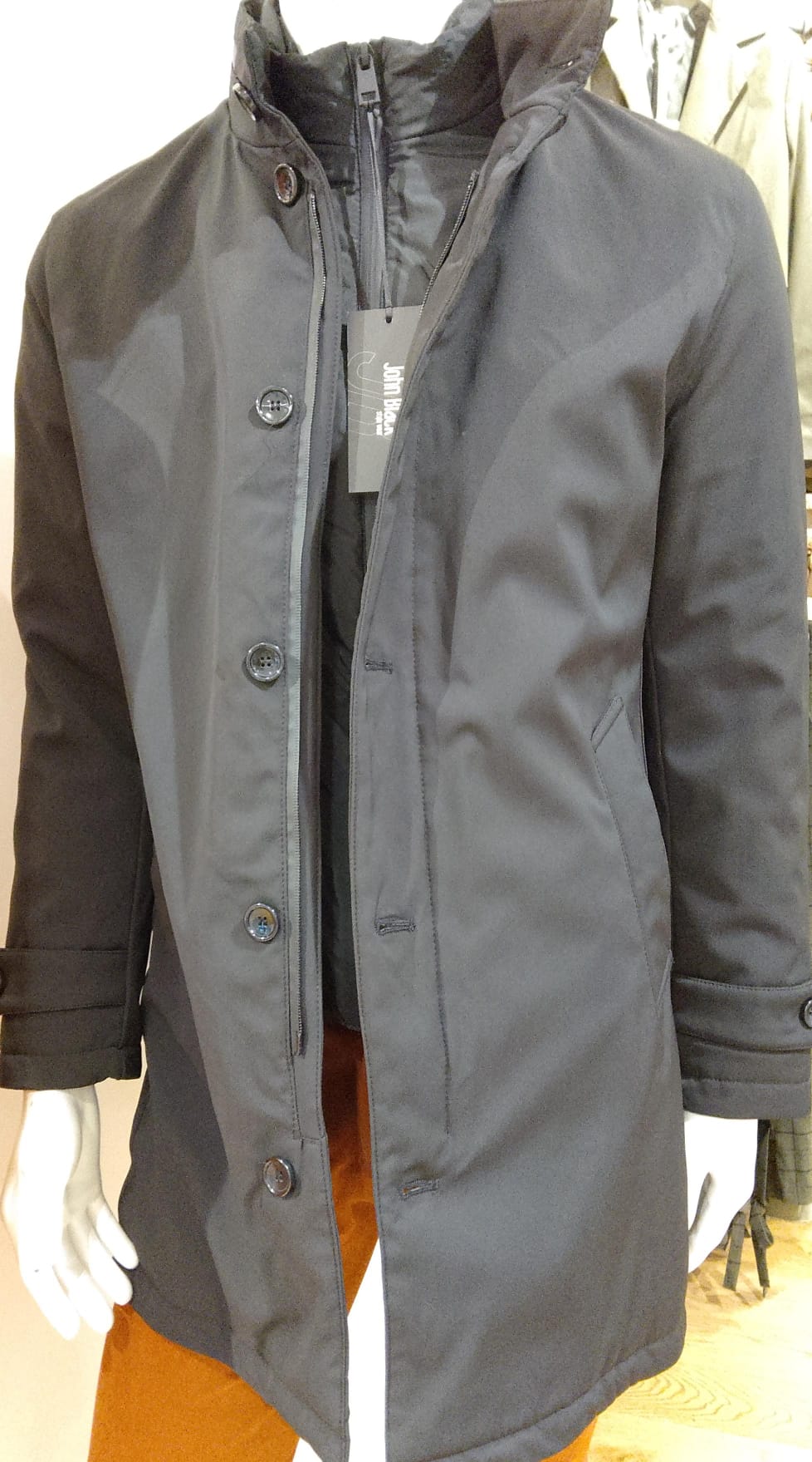 JOHN BLACK GIACCONE NERO