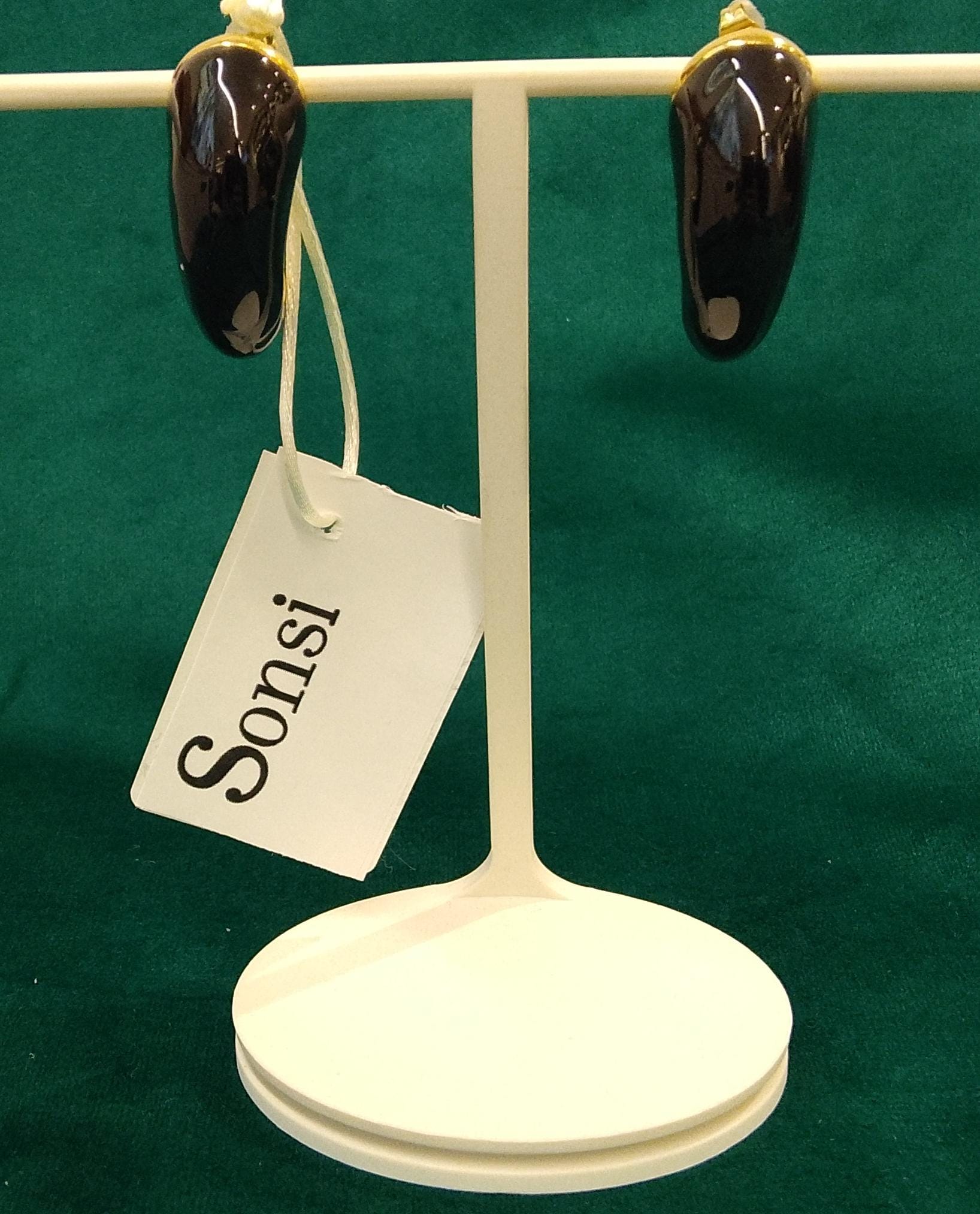 SONSI ORECCHINI LUNA NERO