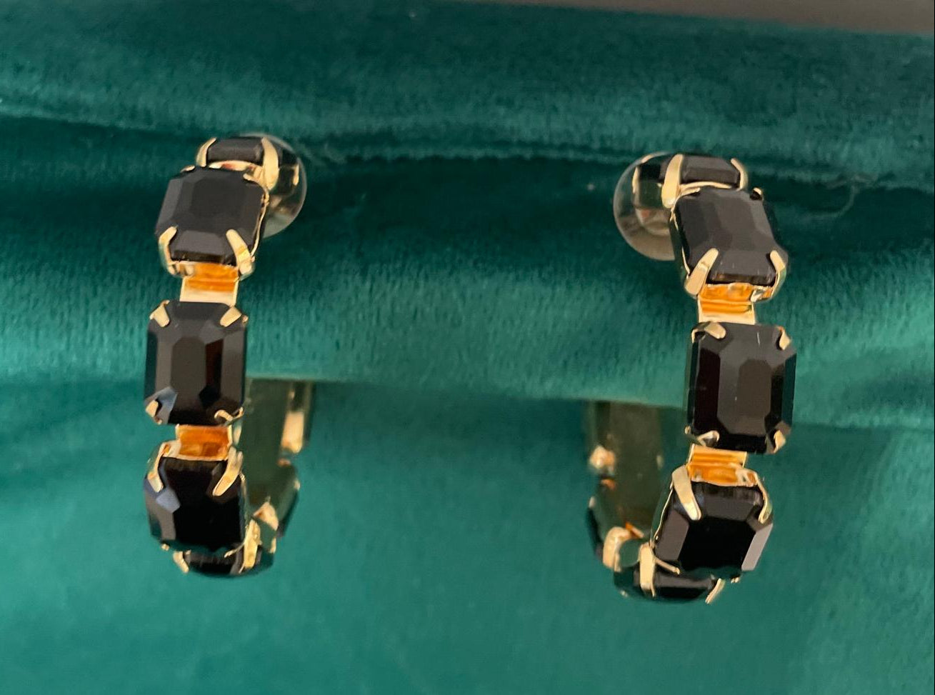 SONSI ORECCHINI ORO/NERO