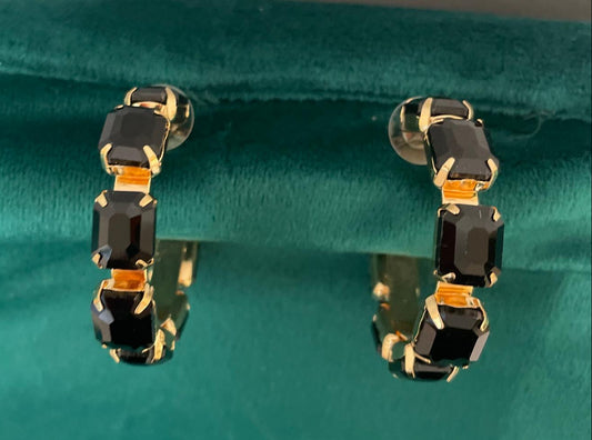 SONSI ORECCHINI ORO/NERO