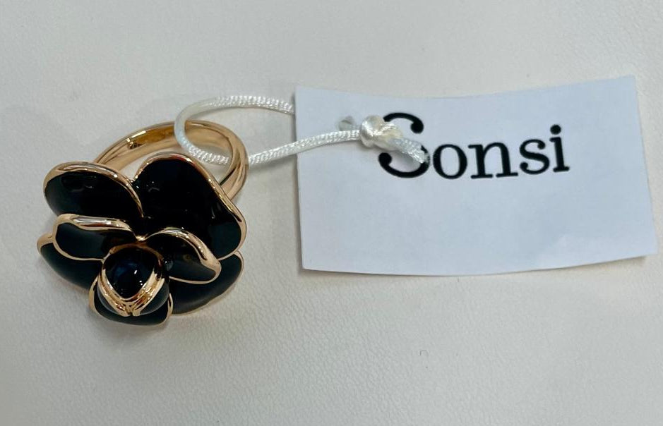 SONSI ANELLO ORO/NERO