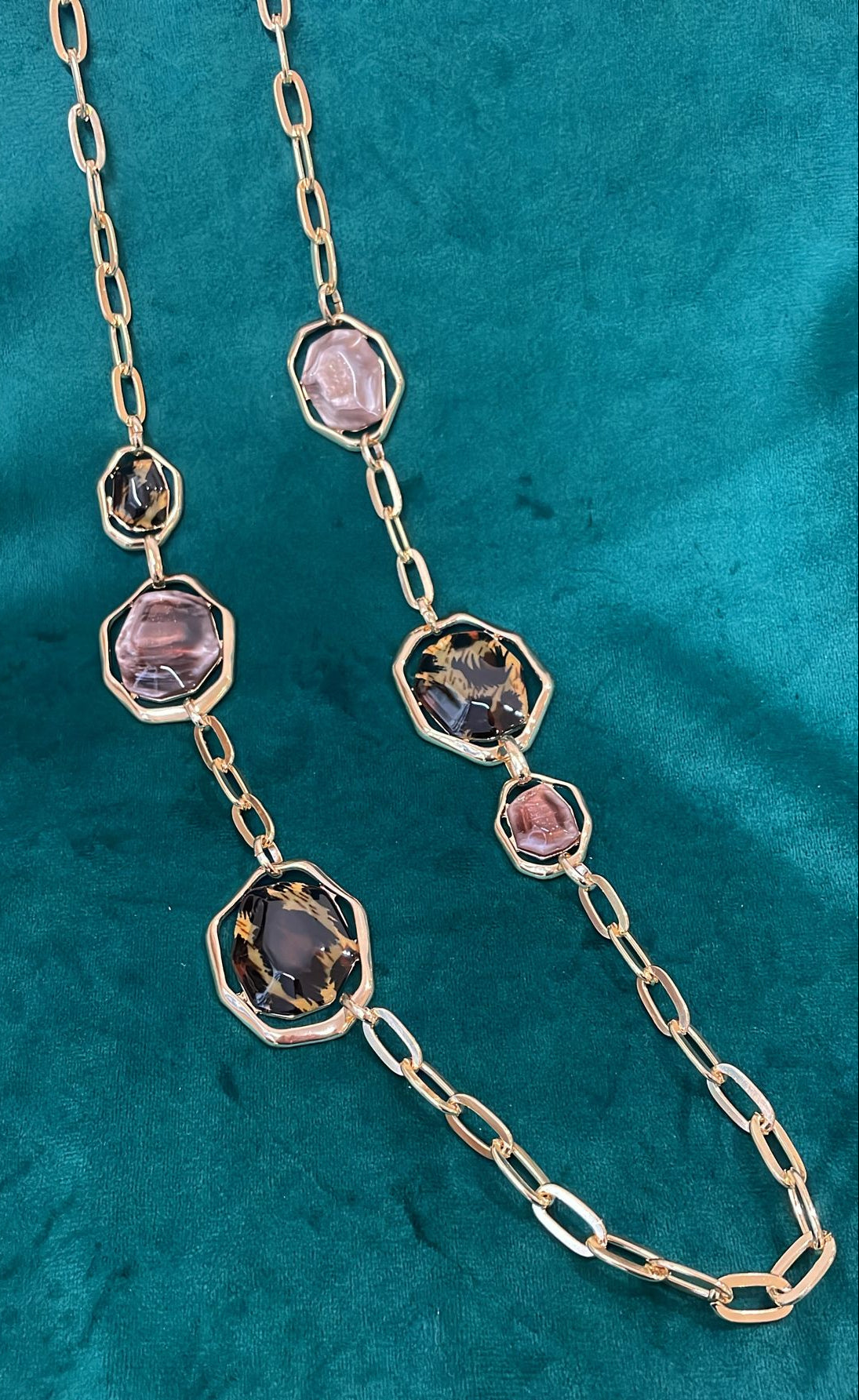 SONSI COLLANA LUNGA ANIMALIER