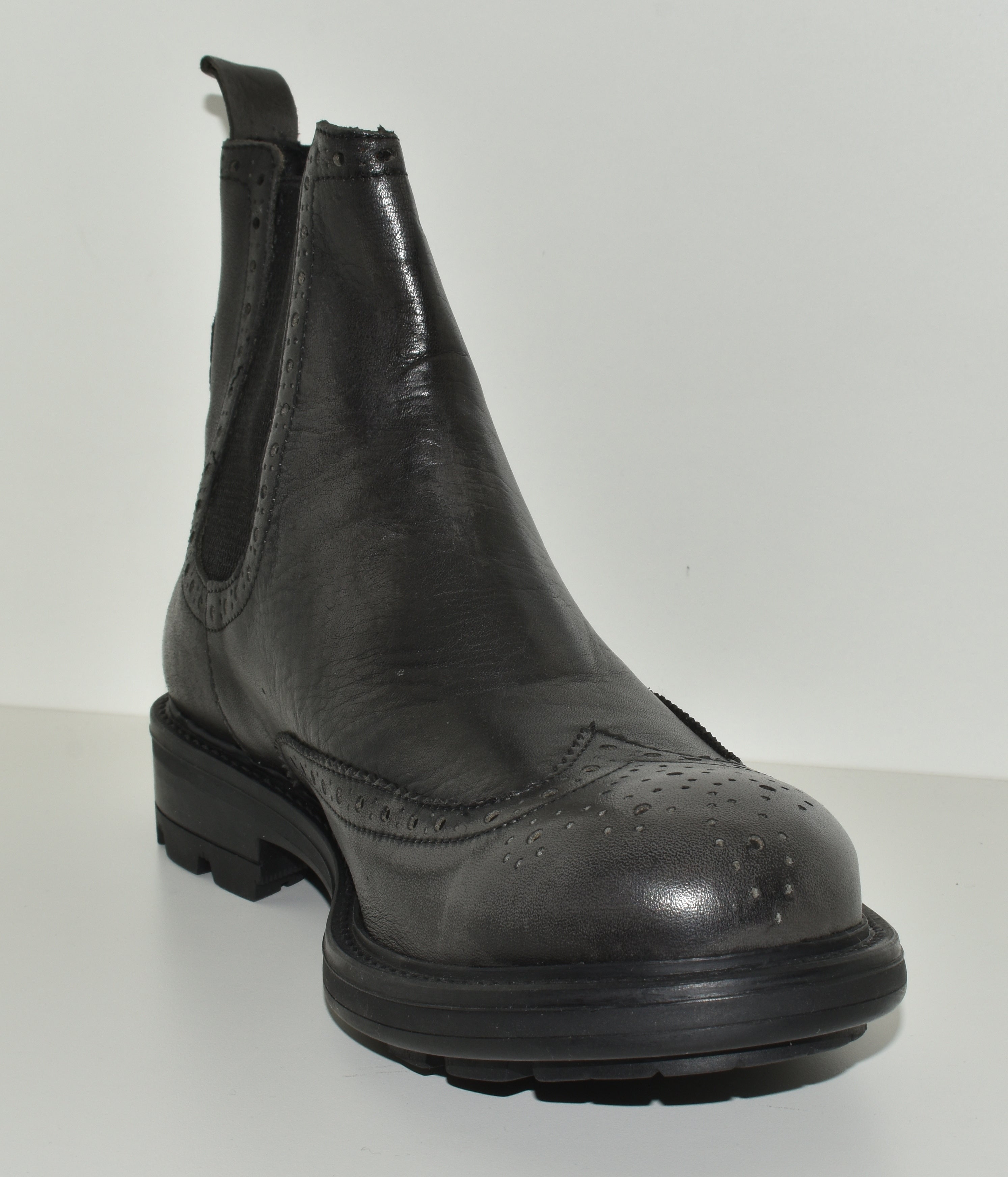 MA.TA STIVALETTO PELLE GRIGIO